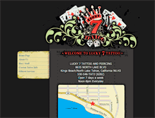 Tablet Screenshot of lucky7tattoo.net